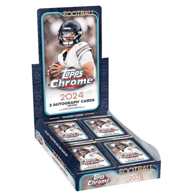2024 Topps Chrome Football Hobby Box (2 Autos)