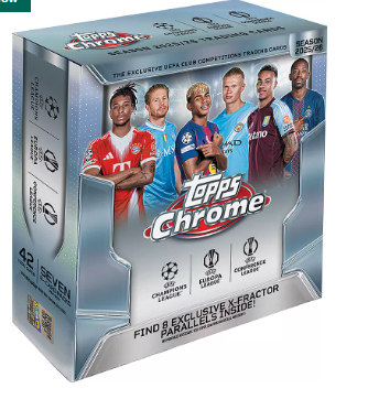 2025-26 Topps Chrome UEFA Champions League Mega Box