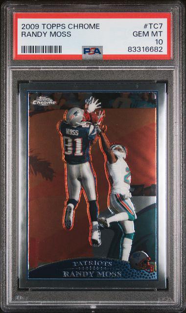 2009 Topps Chrome 7 Randy Moss PSA 10