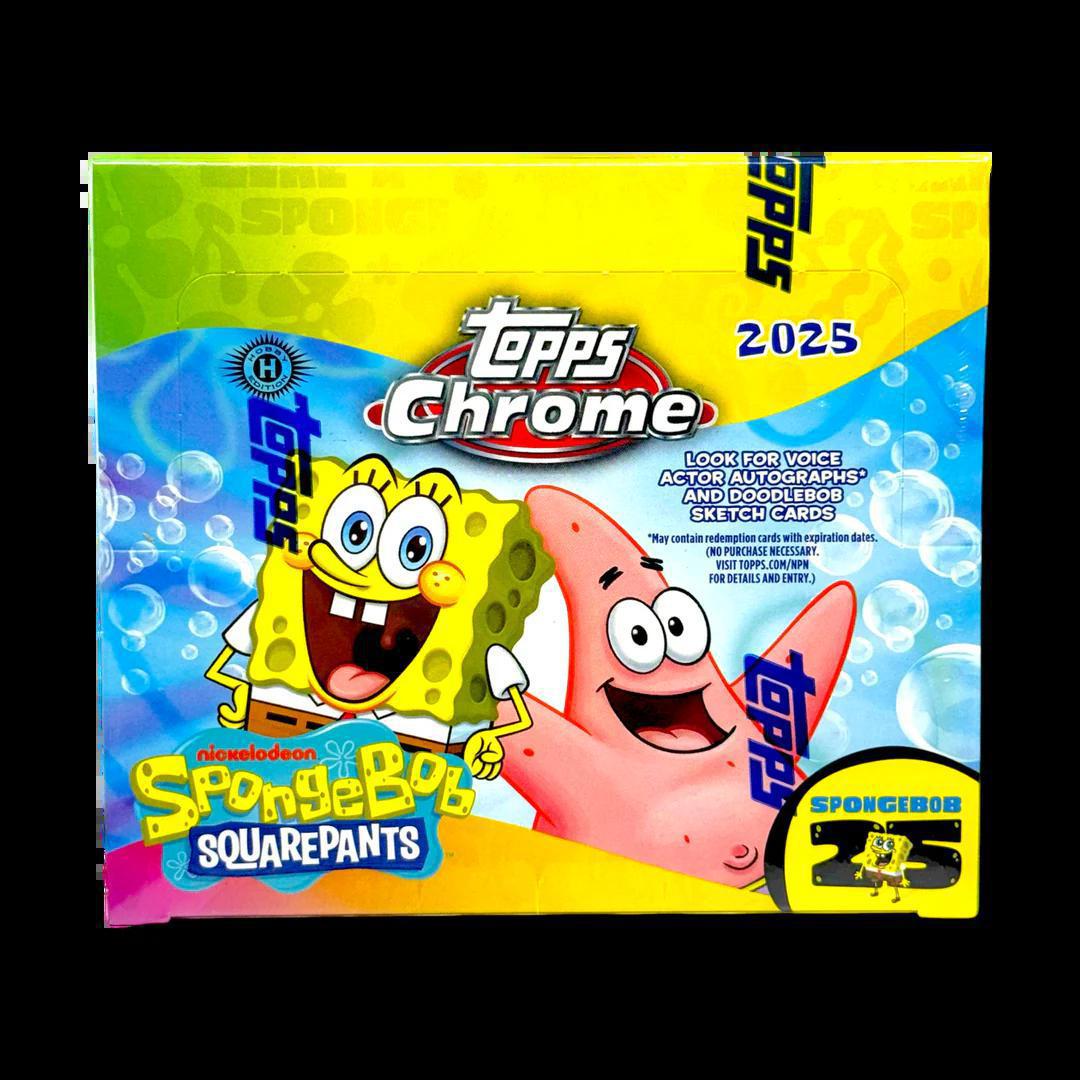 2025 Topps Chrome Spongebob 25th Anniversary Hobby Box