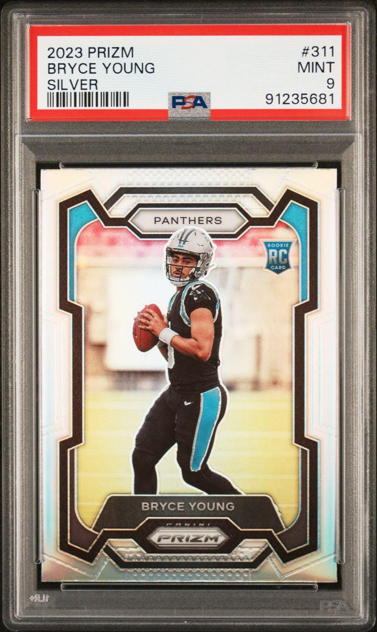 2023 Panini Prizm 311 Bryce Young Silver RC PSA 9
