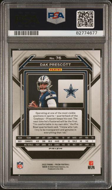 2022 Prizm #76 Dak Prescott Snakeskin Prizm SSP PSA 10