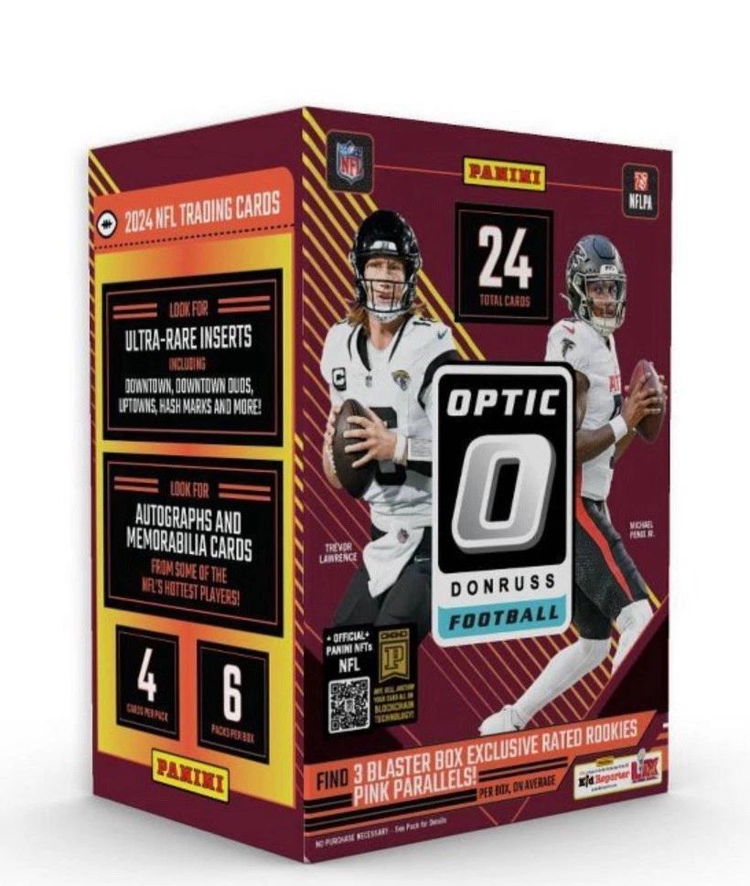 2024 Donruss Optic Football Blaster Box (Purple Shock Parallels)