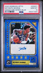 2023-24 Donruss Optic Signature Series Keyonte George Blue RC Auto 21/25 PSA 10