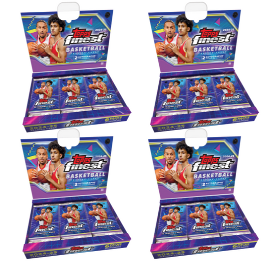 (4) 2024-25 Finest Basketball Hobby Boxes - PYT Break #459