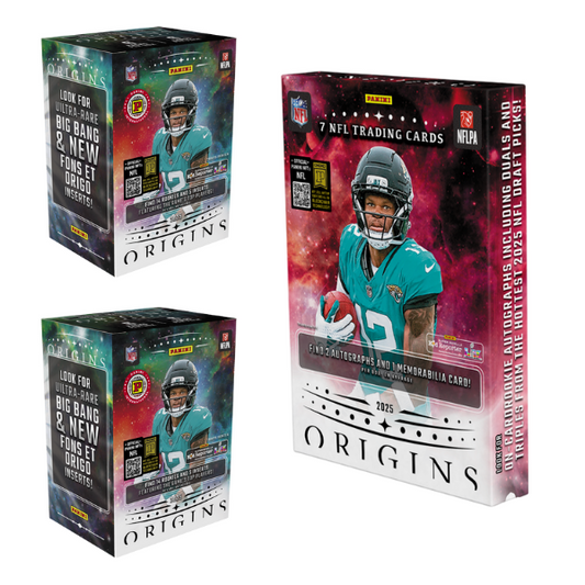 (1) 2025 Origins Football Hobby Boxes (2) 2025 Origins Football International Blaster Boxes - PYT BREAK #485
