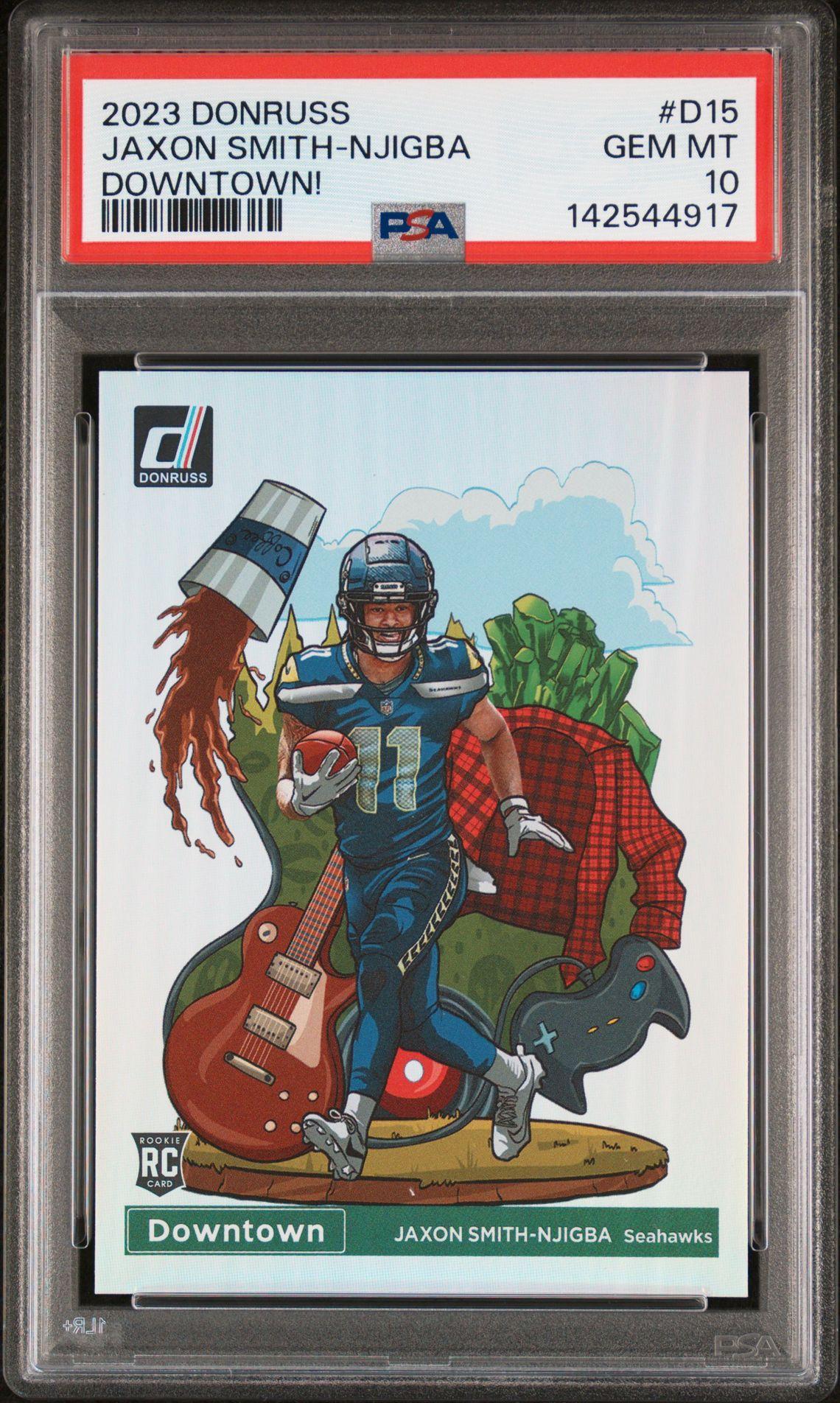 2023 Panini Donruss D-15 Jaxon Smith-Njigba Downtown RC SSP PSA 10