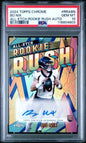 2024 Topps Chrome All-Etch Rookie Rush Bo Nix RC Auto PSA 10