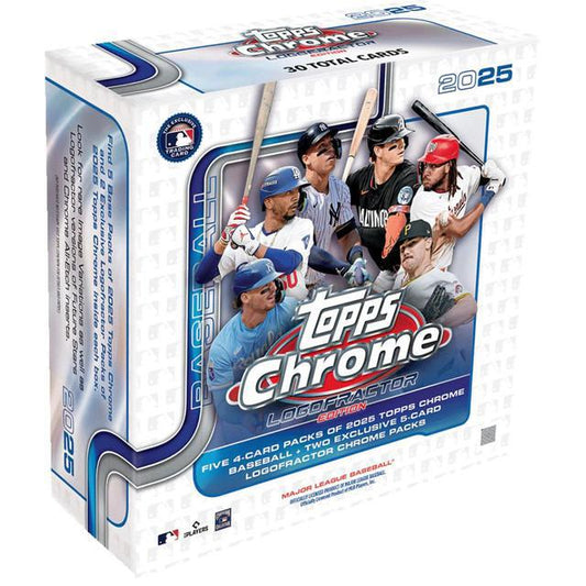 2025 Topps Chrome Logofractor Edition Baseball Hobby Mega Box