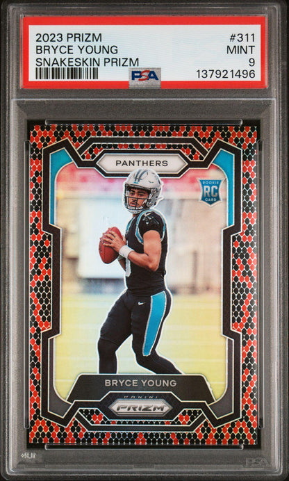 2023 Panini Prizm 311 Bryce Young Snakeskin SSP RC PSA 9 Mint