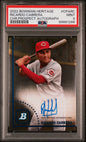 2022 Bowman Heriatge Chrome Prospect Autographs #CPARC Ricardo Cabrera PSA 9