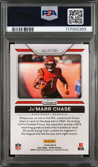 2022 Prizm P10 Ja'marr Chase Profiles SSP Auto PSA/DNA 8/10