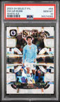 2023-24 Panini Select Premier League 64 Oscar Bobb White Ice RC 64/85 PSA 10