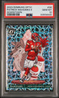 2023 Donruss Optic D6 Patrick Mahomes II Downtown SSP PSA 10 Case Hit