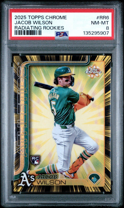 *AT PSA* 2025 Topps Chrome Radiating Rookies Jacob Wilson SSP RC