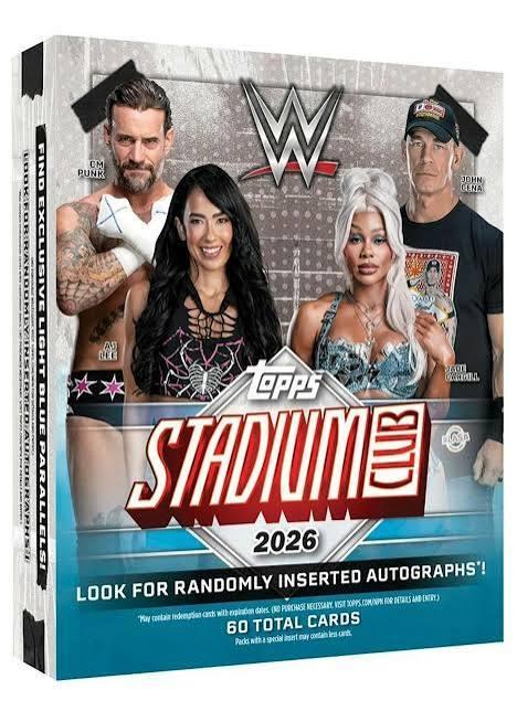2026 Topps Stadium Club WWE Wrestling Mega Box