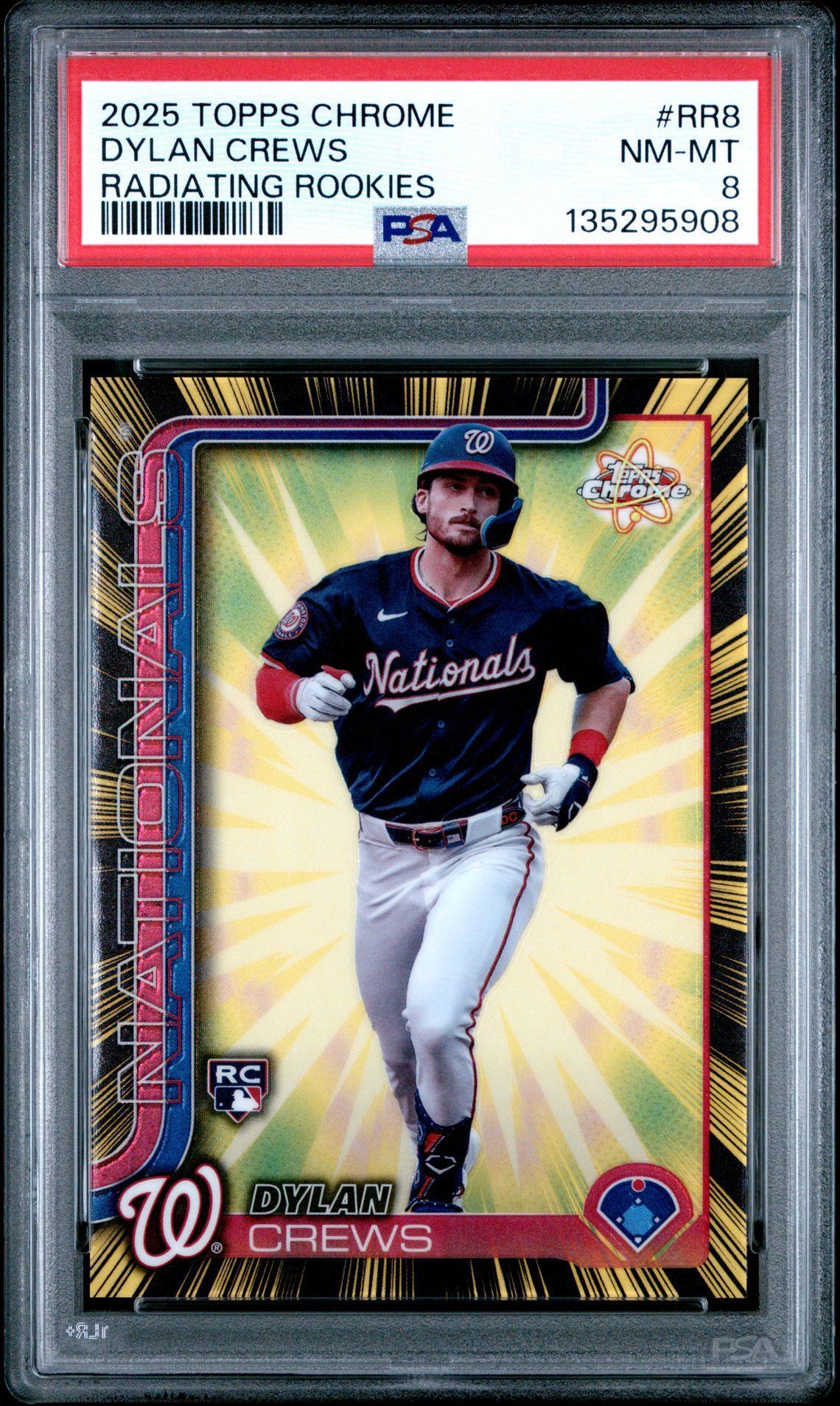 *AT PSA* 2025 Topps Chrome Cosmic Dylan Crews Radiating Rookies SSP