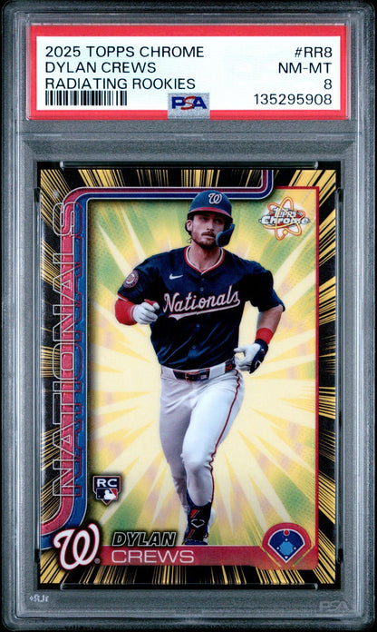 *AT PSA* 2025 Topps Chrome Cosmic Dylan Crews Radiating Rookies SSP