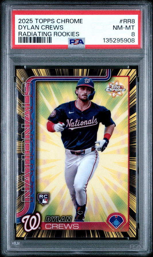 *AT PSA* 2025 Topps Chrome Cosmic Dylan Crews Radiating Rookies SSP