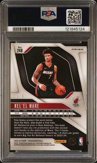 2024-25 Panini Prizm 248 Kel'el Ware Neon Green Disco RC /5 PSA 9 Mint