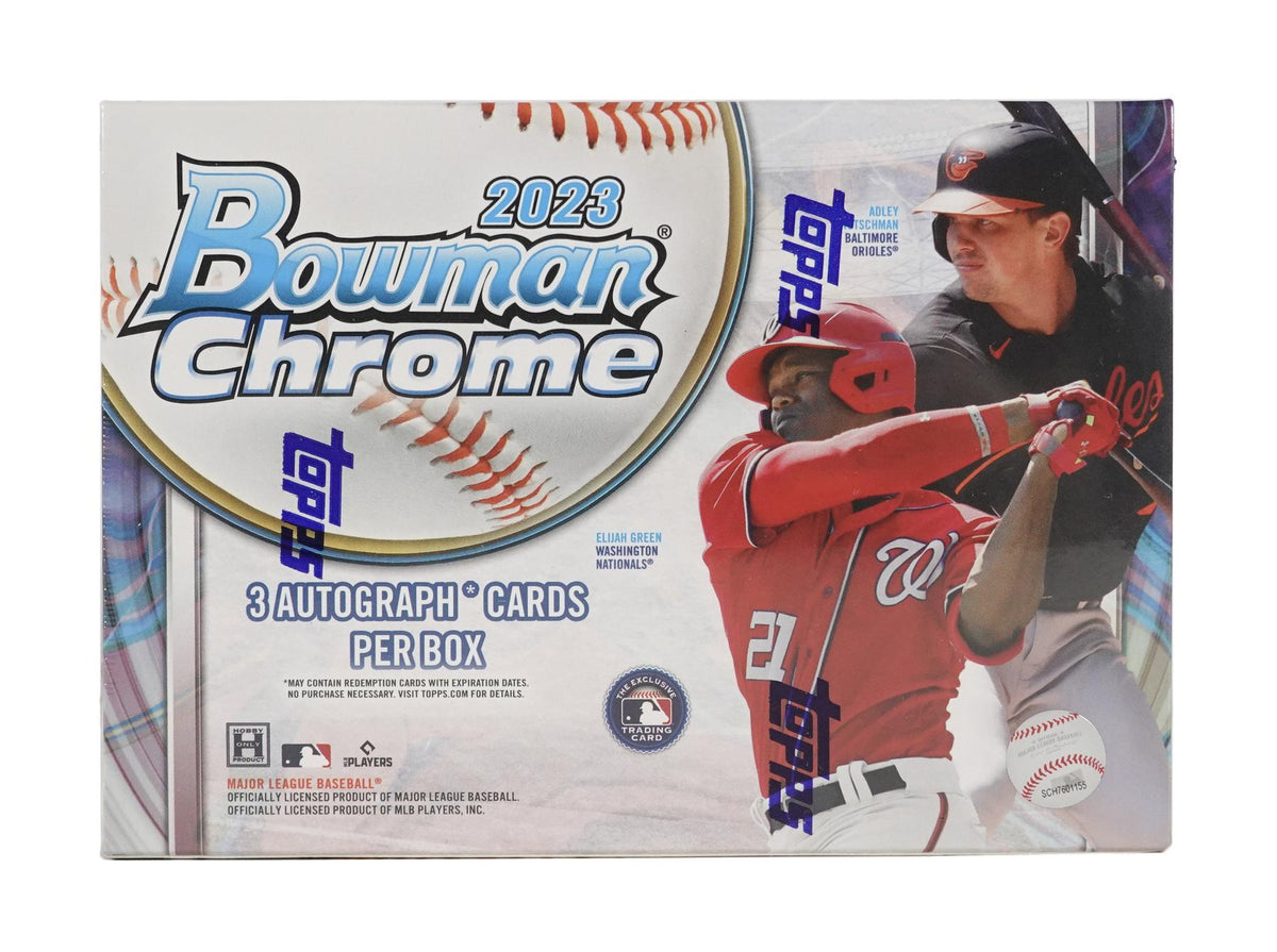 2023 Bowman Chrome Baseball HTA Choice 3 Auto Hobby Box