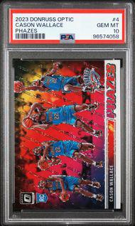 2023-24 Donruss Optic Phazes Cason Wallace SSP RC PSA 10 Case Ht