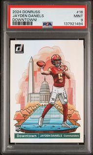 2024 Donruss 16 Jayden Daniels Downtown SSP RC PSA 9
