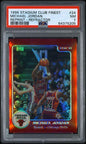 1996 Stadium Club Finest 24 Michael Jordan Reprint Star Refractor PSA 7