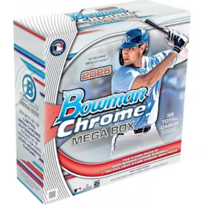 2025 Bowman Chrome Baseball Mega Box