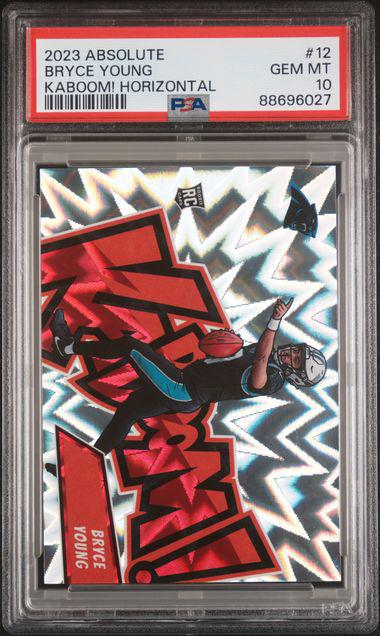 2023 Absolute 12 Bryce Young Kaboom! Horizontal PSA 10 Rookie SSP RC