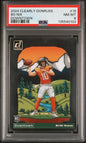 2024 Panini Clearly Donruss 19 Bo Nix Downtown! SSP RC PSA 8