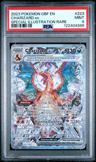 2023 Pokemon Obsidian Flames 223 Charizard EX SIR PSA 9