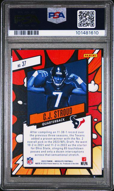2023 Absolute 37 CJ Stroud Explosive RC SSP PSA 9