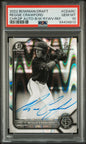 2022 Bowman Draft CDARC Reggie Crawford Raywave Refractor Auto PSA 10